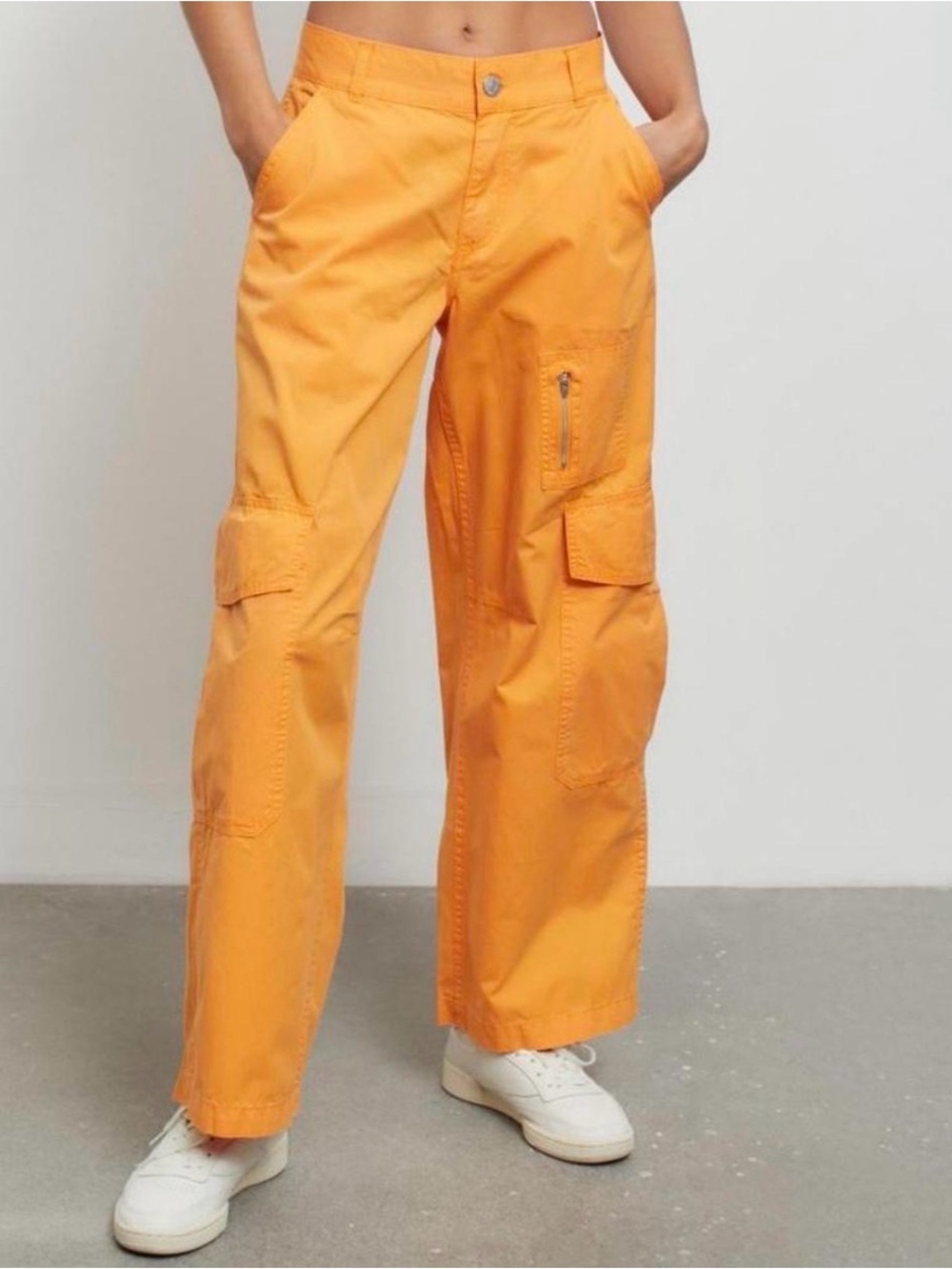 BDG Orange Cargo Pants - Relaxed Utility Style